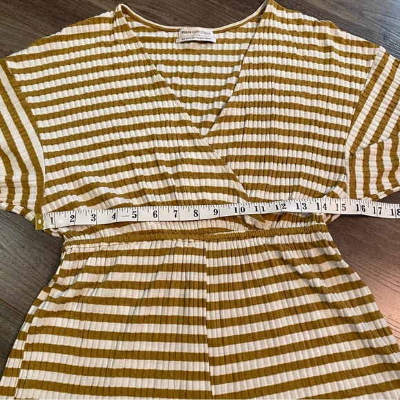 Urban Outfitters romper rib knit maize surplus stripe romper medium - Picture 7 of 13
